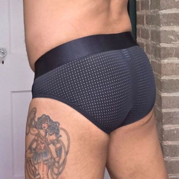 BUNNIES Rainbow Pouch Mesh Briefs - Black - Picture 2 of 5